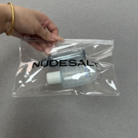 Venta al por mayor bolsa de plástico para embalaje de joyas, bolsa de embalaje para trajes de baño bolsa con cierre de cremallera rosa con logotipo propio de impresión personalizada