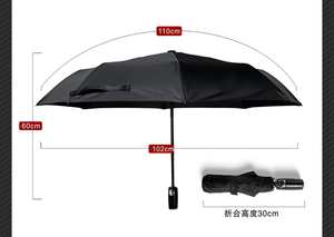 <span class=keywords><strong>Parapluie</strong></span> pliant classique entièrement automatique anti-UV avec tube en fer, baleines en fibre de verre de 96 cm, cadeaux d'affaires, impression de logo, ouverture automatique - Product Image 5