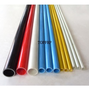 Colored Hollow Fiberglass GRP FRP Round <b>Rod</b> FRP Tube - Product Image 3