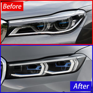 BMW 7 serisi için BMW 730Li 740Li 2016 2019-100 LED ön lambalar meclisi yükseltme G12 tarzı projektör Lens W yeni aksesuarlar - Product Image 3