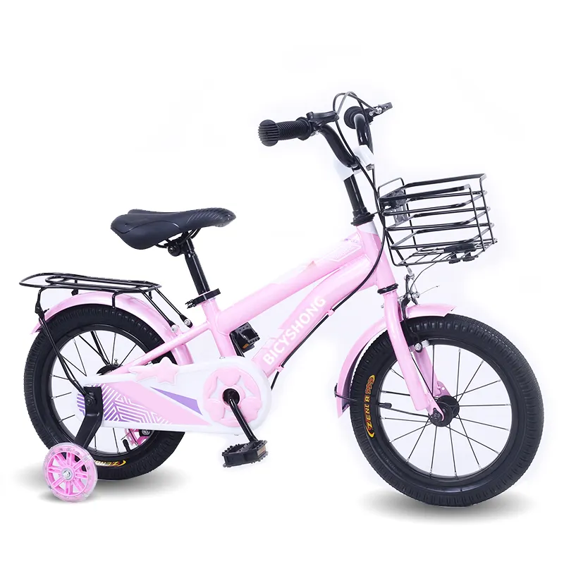 จักรยานเด็กจักรยาน12นิ้วสำหรับเด็กผู้หญิงจักรยานเด็ก2 3 4 5ปีจักรยานเด็กสีชมพู