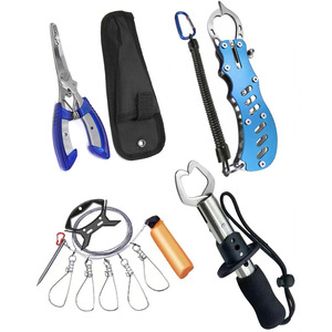 Ensemble de pinces de pêche en acier inoxydable, contrôle du poisson, leurre, attrape-poisson, récupérateur de poisson, règle de pesée, accessoires de pêche essentiels - Product Image 3