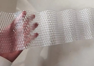 Feuille <span class=keywords><strong>ondulée</strong></span> 2.8mm 3mm de <span class=keywords><strong>polycarbonate</strong></span> prismatique unique gris bleu clair de nid d'abeilles - Product Image 3