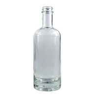 750ml bouteille de vodka bouteille de verre de liqueur service d'impression disponible bouteilles d'alcool décorées pour anniversaire grand whisky