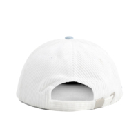 Casquette de baseball en velours côtelé bicolore personnalisée, à visière plate, avec logo brodé, casquette de baseball à 6 panneaux, streetwear, casquette de surf
