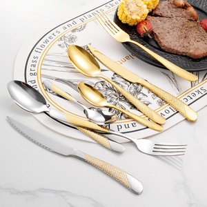 Chất lượng cao hiện đại thép không gỉ <span class=keywords><strong>Flatware</strong></span> sang trọng dao kéo bạc Set cho nhà hoặc khách sạn nhà sản xuất bán buôn - Product Image 5