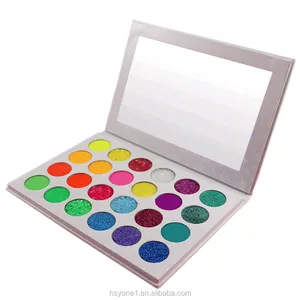 Göndermek için hazır ürün kozmetik toptan çok 24 renk göz farı renk özel makyaj göz farı paleti
