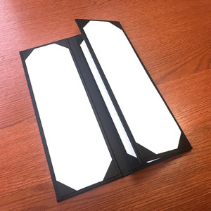 Porta Menús de Cuero Personalizado para Restaurante, Hotel, Bar, Cafetería, Exhibición de Menús de Mesa, Cubierta de Menú Duradera de Primera Calidad para Servicio de Comedor - Product Image 5