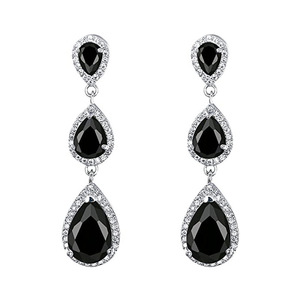 Orecchini Pendenti Barocchi Vintage per Donne, Gioielli per Orecchie con Pietre Scintillanti, Accessori Moda per Feste - Product Image 1