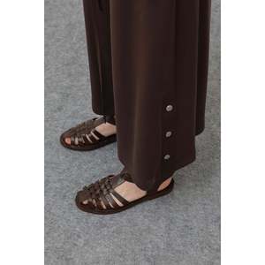 Puane Women's Brown Pocket Detail Zippered Two-Piece Outfit <b>Set</b> - Modern Casual Style with Functional Design 14299TKS - Product Image 6