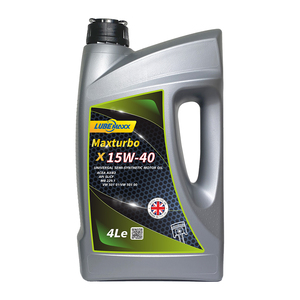 Huile moteur entièrement synthétique LUBEMAXX 15W40 SAE, lubrifiant automobile, 4L, version européenne importée - Product Image 1