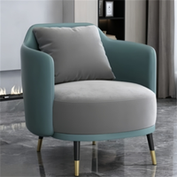 Canapé et chaise de loisirs modernes de luxe léger pour la maison, le bureau et le salon-Design doux et écologique