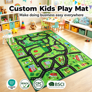 Tappeto antiscivolo Area gioco gioco per bambini soggiorno interno stampato in nylon tappeto per terra per bambini <span class=keywords><strong>tappeti</strong></span> - Product Image 1