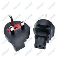 Adaptateur secteur UK BS1363/A vers IEC C13, prise mâle britannique vers prise femelle C13 pour PDU/UPS, adaptateur de voyage pour serveur 250V
