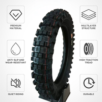 Pneus de moto personnalisés en usine 120/100-18 XY-1629G, pneus de motocross blindés contre les chocs pour les rallyes trans-continentaux