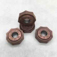 Insert de fraise indexable en carbure de tungstène octogonal ONMX0806ANN pour l'usinage de métaux CNC, acier inoxydable et acier