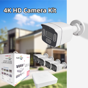 Sistema de Câmeras de Segurança CCTV Analógico 4K 4 Canais Personalizado Full Color <span class=keywords><strong>HD</strong></span> DVR Bullet Detecção de Movimento Kit AHD <span class=keywords><strong>NVR</strong></span> para Visão Noturna 2MP IP - Product Image 4