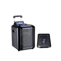 Sistem Pengeras Suara Daya Tinggi Dapat Diisi Ulang Luar Ruangan Troli Karaoke Usb Portabel Pemutar Mp3 Speaker Musik Gigi Biru