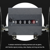 Compteur mécanique de type rouleau BERM Z94-F, compteur de code haute précision en métal avec fonction de réinitialisation