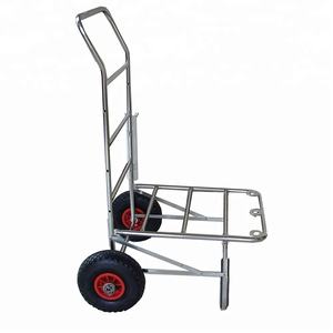 รถเข็นแบบเข็นเลื่อนสองล้อเหล็กชุบโครเมียม250กก. สำหรับงานหนัก - Product Image 1