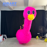 Marionnette gonflable en peluche de canard, personnage de canard gonflable rose personnalisé pour défilé de rue, spectacle, décoration d'événement