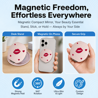 FGX M-1 Nouveau support magnétique pour téléphone avec anneau de maintien pour les séries 16 Pro Max/16 Pro/15/14/13/12, pour les amoureux des chiens, mignon