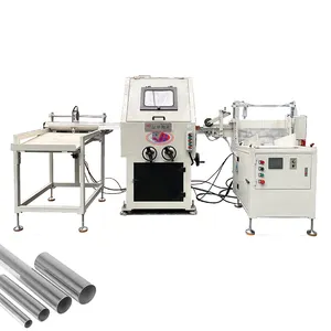 Automatic SS Stainless Steel Aluminum Round Tube/Pipe Id Buffing Polishing Finish Machine With Auto Feed And Discharge Rack