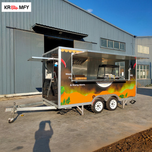 Chasis cuadrado galvanizado DOT CE, cocina para barbacoa completamente equipada para ahumador, parrilla, remolque de comida rápida para hot dogs. - Product Image 1