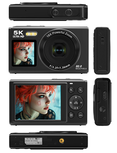Caméra numérique 5K 80MP WiFi, caméra Vlog, double écran, caméra selfie, <span class=keywords><strong>webcam</strong></span> pour diffusion en direct, zoom vidéo 18X - Product Image 6