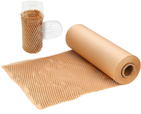 Papier d'emballage pour bouquet de fleurs de luxe, papier kraft nid d'abeille avec impression pour l'emballage de cadeaux