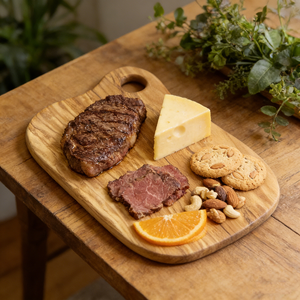 Planche de service à découper le <span class=keywords><strong>fromage</strong></span> en bois d'olivier avec trou de suspension d'angle - Product Image 6