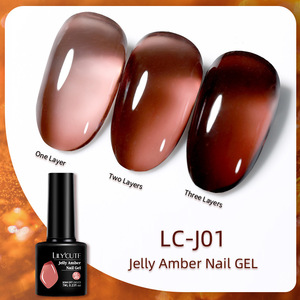 Ongles à presser Shining She – 6 couleurs : Rouge, Noir, Nude, Rose, Café, Marron Caramel, Transparent Effet <span class=keywords><strong>Gel</strong></span>ée – Faciles à poser, pour débutantes - Product Image 6