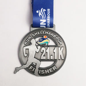 Hersteller Marathon Race Finisher Running Award Custom Metal Craft Medaillons Sport medaillen mit Band - Product Image 2