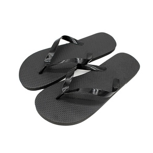 Tongs en caoutchouc pour hommes, pantoufles d'hôtel avec Logo personnalisé - Product Image 1