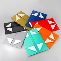 Boîtes cadeaux de luxe minimalistes haut de gamme, boîtes en papier pour vêtements avec rabat magnétique noir, boîtes cadeaux pliables avec fermeture magnétique