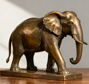 Statue d'animal réaliste en laiton sur mesure, fabriquée par la technique de coulée, pour la décoration de hall d'hôtel, de <span class=keywords><strong>restaurant</strong></span>, de cheminée, ou comme cadeau d'entreprise, ou objet d'art. - Product Image 3