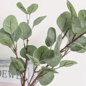 Artificial plants eucalyptus silk flower arrangement foliage 69cm faux eucalyptus grey green leaf