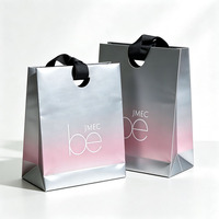 Sacs en papier laminé de luxe personnalisés, sacs cadeaux recyclés, sacs de shopping, emballages avec logo de marque, sac à main pour cosmétiques, parfums, perruques