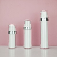 Flacon pulvérisateur sans air personnalisable avec électroplaqué, 15ml/30ml/50ml, pour sérum, lotion, crème visage, PS+PP, personnalisable