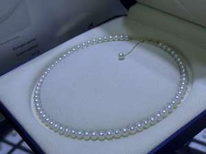 Hàng bán chạy, chuỗi ngọc trai nước ngọt trắng tròn, kích thước nhỏ 6-7mm, ánh sáng đẹp, dùng làm vòng cổ choker bán sỉ - Product Image 3