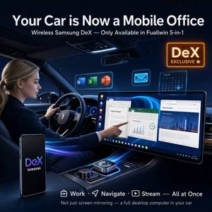 Adaptateur CarPlay sans fil, dispositif de mise en miroir d'écran de voiture, dongle CarPlay OEM ODM 5 en 1, Samsung Dex, CE RoHS FCC, 15 jours, nouveau, disponible à l'achat - Product Image 6