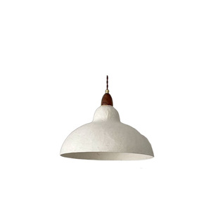Vintage Wabi Sabi Style Pendant <b>Light</b> White Round E27 LED 35cm For Restaurant Tea Room - Product Image 5