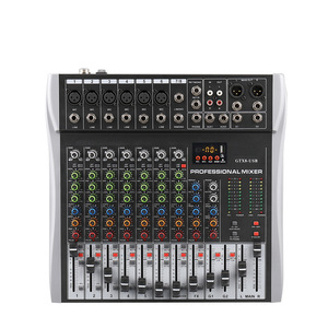 Mezclador Digital GTX-8/12 Canales con Efectos DSP Integrados, Consola Amplificada, Bluetooth, USB, Reproducción y Grabación <span class=keywords><strong>de</strong></span> Audio desde Computadora - Product Image 1