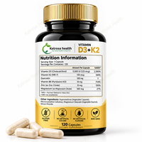 Complément alimentaire multivitaminé OEM pour la santé cardiaque, capsules de vitamine D3 K2 pour adultes, pour le soutien osseux et immunitaire