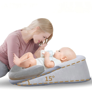 <span class=keywords><strong>Coussin</strong></span> d'allaitement en coton pur pour bébé, forme en U, support d'alimentation, cale anti-déversement - Product Image 3