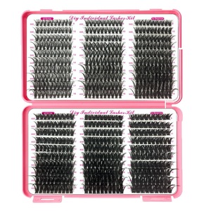 Diy Handmade Synthetic Fiber <strong>Lash</strong> <strong>Extensions</strong> D Curl Natural Style False Eyelashes 30D 40D 50D 60D 80D 100D Mix Full <strong>Strip</strong> for - Product Image 1