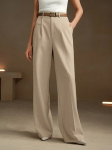 <span class=keywords><strong>Pantaloni</strong></span> <span class=keywords><strong>Eleganti</strong></span> da Donna a <span class=keywords><strong>Vita</strong></span> Alta <span class=keywords><strong>con</strong></span> <span class=keywords><strong>Elastico</strong></span>, Gamba Dritta, Traspiranti, per Autunno, Vestibilità Comoda, Stile Business - Product Image 6