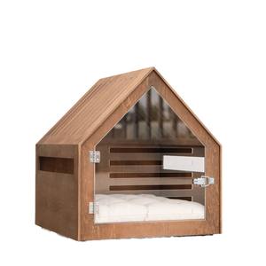 Casa per cani in legno solida ecologica per tutte le stagioni casa per animali da esterno traspirante - Product Image 1
