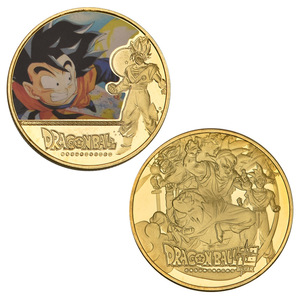 Koin Peringatan Dragon Ball Bertema Anime Goku, Suvenir Koin Besi Die-Cast, Hadiah dan Koleksi, Dikemas Secara Individual - Product Image 2