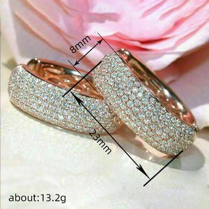 Orecchini a Perno Geometrici Chic, Eleganti Gioielli Scintillanti per Donne, Accessorio Regalo per Uso Quotidiano e Feste - Product Image 4